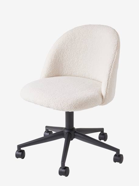 Chaise à roulettes enfant en sherpa écru - vertbaudet enfant 