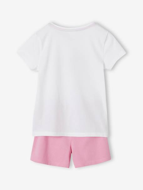 Tweekleurige korte pyjamabroek meisjes Disney® Minnie rozen - vertbaudet enfant 