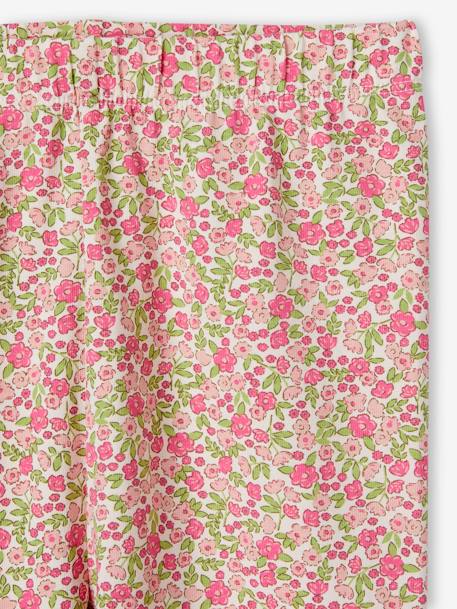 Set van 2 Basics meisjesleggings donkergrijs+kaki+rozenhout+saliegroen - vertbaudet enfant 