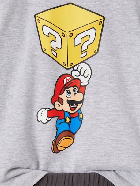 Tweekleurige pyjashort voor jongens Super Mario® antraciet - vertbaudet enfant 