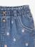 Baby denim short met madeliefborduursel double stone+stone - vertbaudet enfant 