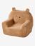 Fauteuil en mousse et sherpa Ourson camel+écru - vertbaudet enfant 