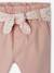 Paperbag babybroek met riem korstmos+lichtroze - vertbaudet enfant 