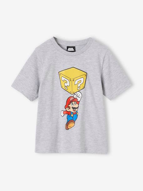 Tweekleurige pyjashort voor jongens Super Mario® antraciet - vertbaudet enfant 