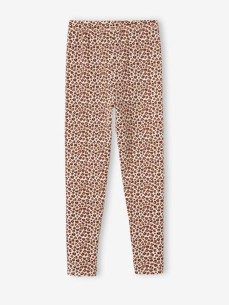 VERTBAUDET Legging Imprimé Fille - Marine Taille 6A - 95% Coton, Élastique Cheville