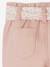 Paperbag babybroek met riem korstmos+lichtroze - vertbaudet enfant 