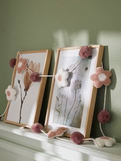 Linge de maison et décoration-Décoration-Guirlande fleurs et pompons