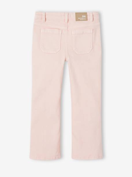 Pantalon évasé 7/8 ème fille rose pâle - vertbaudet enfant 