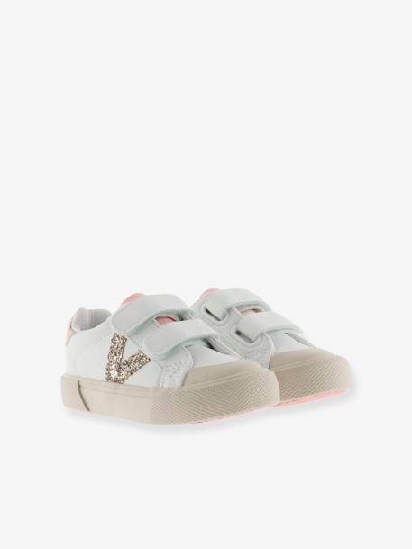 Tribu Tiras Efecto Piel 1065190 VICTORIA® kindersneakers wit - vertbaudet enfant 