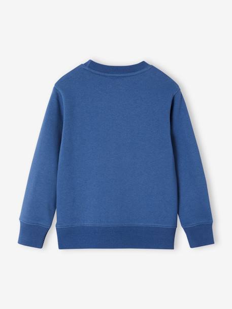 Jongenssweater met ronde hals, aanpasbaar blauw - vertbaudet enfant 