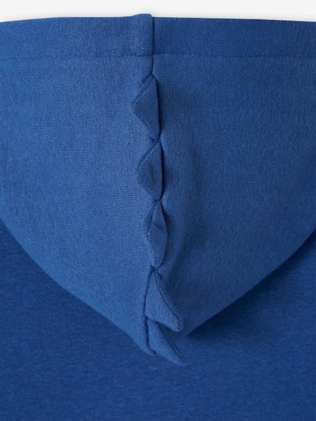 Fancy ridge hoodie met rits blauw+dennen - vertbaudet enfant 