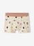 Set met 5 grafische stretch jongensboxers van biokatoen ecru - vertbaudet enfant 