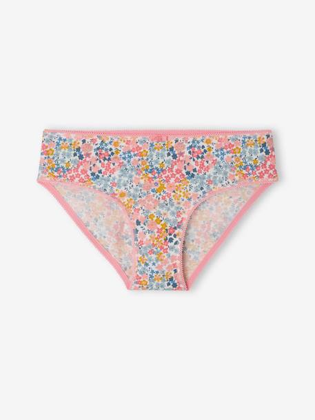 Lot de 4 culottes magnolia fille en coton bio pivoine - vertbaudet enfant 