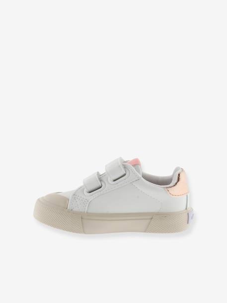 Baskets enfant Tribu Tiras Efecto Piel blanc - vertbaudet enfant 