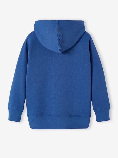 Fancy ridge hoodie met rits blauw+dennen - vertbaudet enfant 