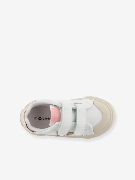 Baskets enfant Tribu Tiras Efecto Piel blanc - vertbaudet enfant 
