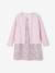 Ensemble fille robe + gilet mauve+rose imprimé - vertbaudet enfant 