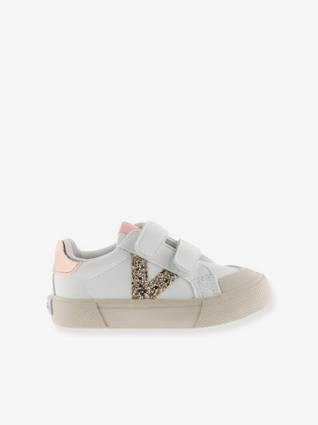 Tribu Tiras Efecto Piel 1065190 VICTORIA® kindersneakers wit - vertbaudet enfant 