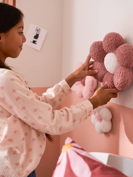 Lot de 3 fleurs bouclette rose imprimé - vertbaudet enfant 