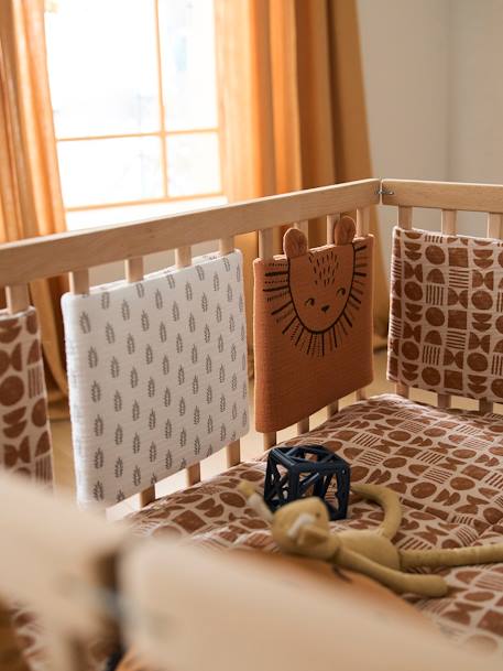 Stootrand bed/box ETHNIC beige, bedrukt - vertbaudet enfant 