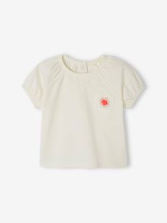 T-shirt motif fleur en crochet bébé  - vertbaudet enfant
