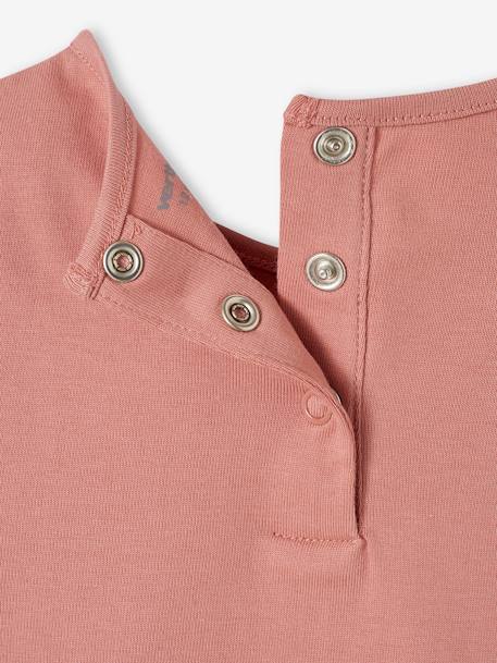 T-shirt bébé Basics manches longues personnalisable bois de rose - vertbaudet enfant 