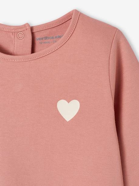 Babyshirt Basics lange mouwen rozenhout - vertbaudet enfant 