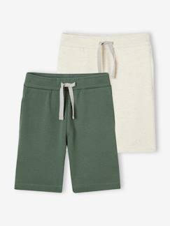 Garçon-Collection sport-Lot de 2 bermudas garçon en molleton