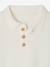 Polo en tricot bébé écru - vertbaudet enfant 