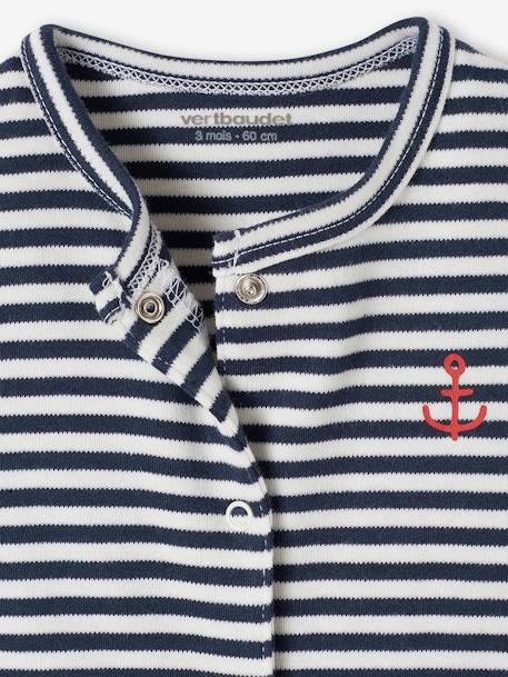 Lot de 3 dors-bien en interlock bébé ouverture naissance bleu nuit - vertbaudet enfant 