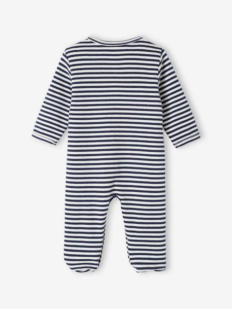 Lot de 3 dors-bien en interlock bébé ouverture naissance bleu nuit - vertbaudet enfant 
