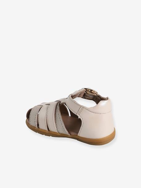 Sandales premiers pas bébé beige irisé+or - vertbaudet enfant 