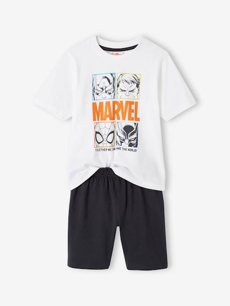 Tweekleurige pyjashort voor jongens Marvel® Avengers antraciet - vertbaudet enfant 