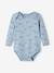 Lot de 5 bodies manches longues bébé emmanchure US en coton Bio bleu nuit - vertbaudet enfant 
