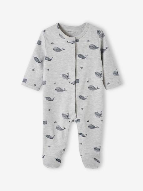 Lot de 3 dors-bien en interlock bébé ouverture naissance bleu nuit - vertbaudet enfant 