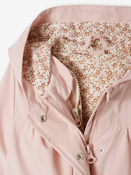 Parka 3 en 1 bébé avec veste matelassée amovible rose poudré - vertbaudet enfant 