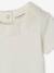 Ensemble T-shirt avec col et short fleuri naissance écru - vertbaudet enfant 