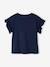 T-shirt fille motif fantaisie manches courtes volantées anthracite+jaune pâle+marine+rose pâle - vertbaudet enfant 