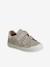 Leren sneakers met klittenband, kleutercollectie meisjes bordeauxrood+goud - vertbaudet enfant 