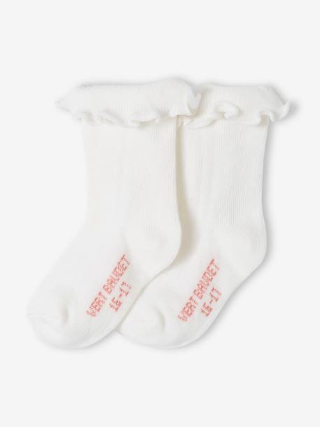 Ensemble cérémonie bloomer et chaussettes naissance rose - vertbaudet enfant 