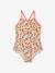 Maillot de bain fille 1 pièce beige+rose pâle - vertbaudet enfant 