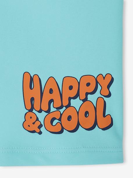 Shorty de bain 'Happy & Cool' garçon vert d'eau - vertbaudet enfant 