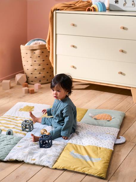 Gewatteerd tapijt / Tapijt boxachtergrond TREK meerkleurig - vertbaudet enfant 