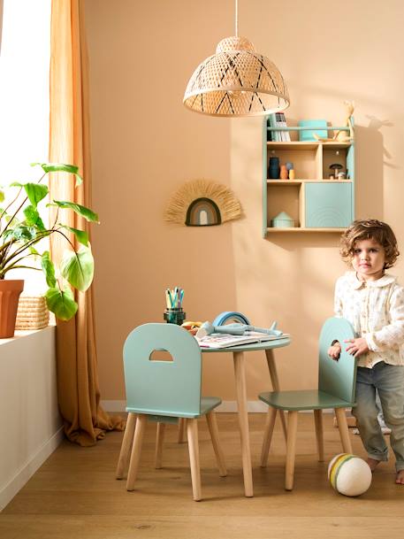 Table et chaises enfant Arc en ciel vert sauge - vertbaudet enfant 