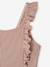 Maillot de bain rayé 1 pièce fille terracotta - vertbaudet enfant 