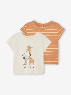 Baby-Set van 2 T-shirts voor baby, met korte mouwen