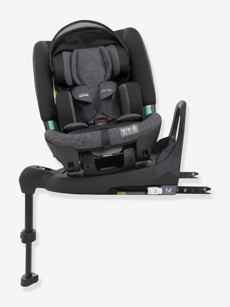 Siège-auto CHICCO Bi-Seat Air avec base rotative 360 i-Size 40 à 150 cm, équivalence groupe 0+/1/2/3 noir - vertbaudet enfant 