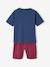 Lot pyjama + pyjashort garçon pompiers bleu océan - vertbaudet enfant 