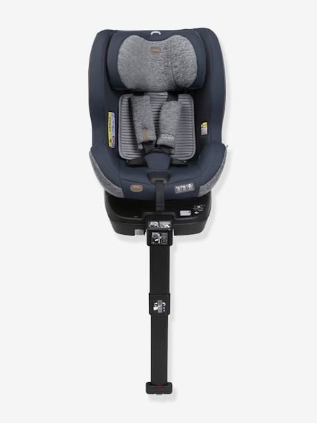 Siège-auto rotatif CHICCO Seat3Fit i-Size Air Melange 40 à 125 cm, équivalence groupe 0+/1/2 bleu grisé+noir - vertbaudet enfant 