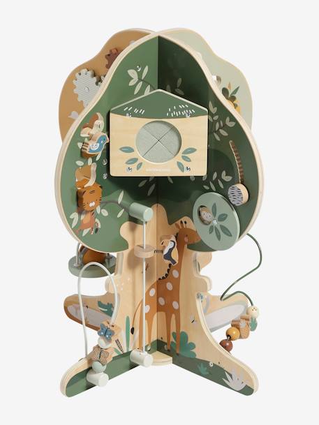 Arbre d'activités en bois FSC® multicolore+vert - vertbaudet enfant 